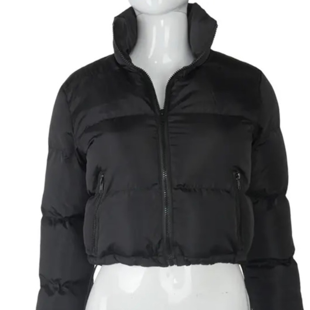 Womens Cropped Stylish Puffer Jacket